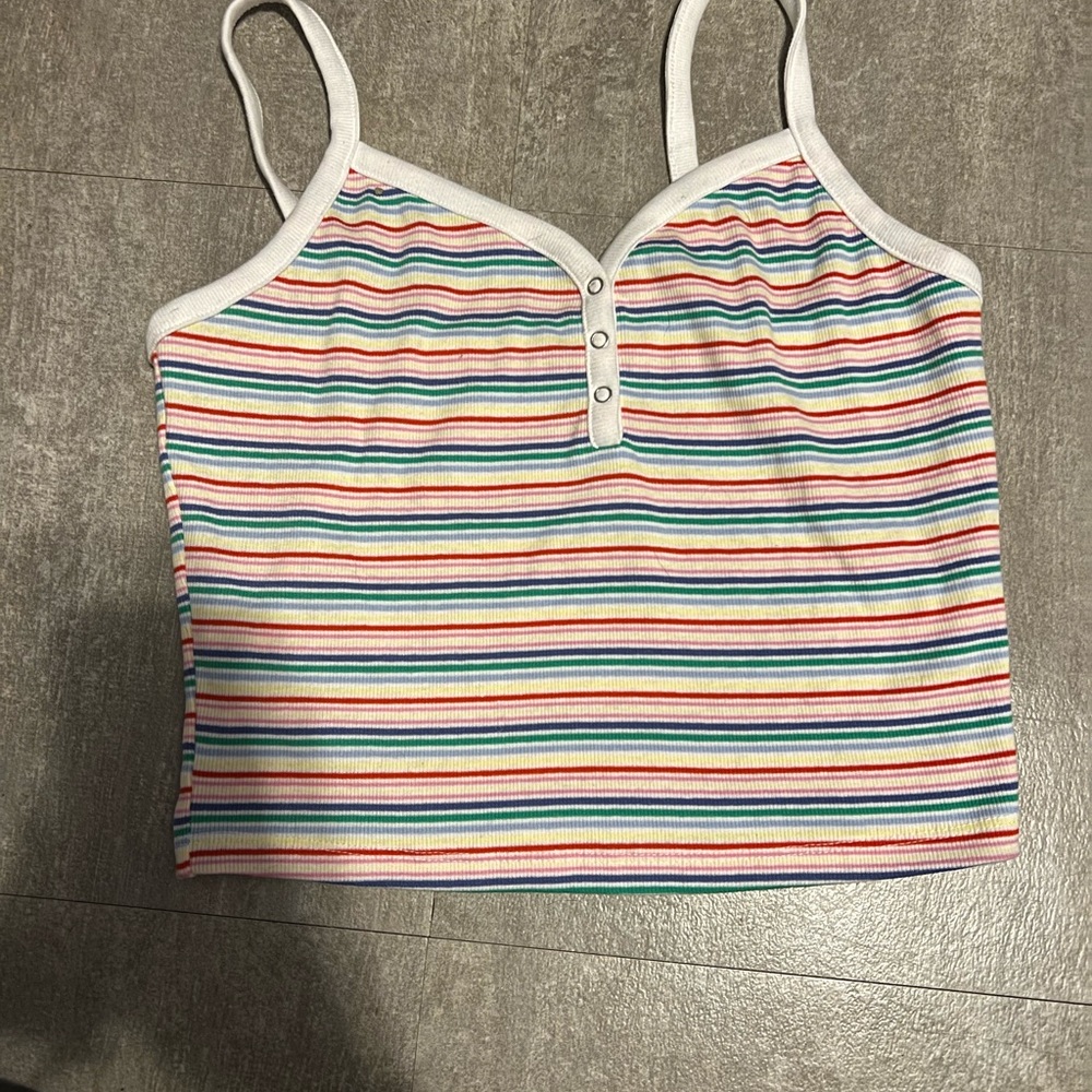 Rainbow Striped Tank Top